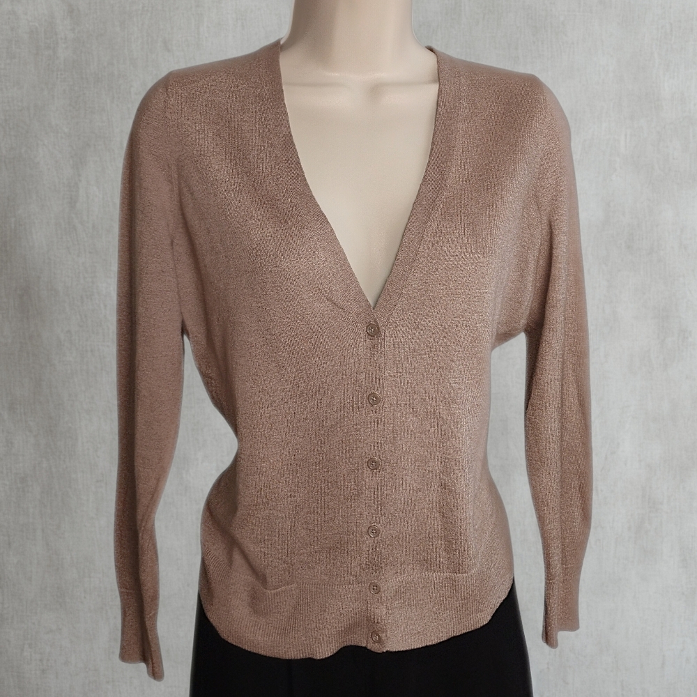 Old Navy Taupe Button-Front Cardigan – Size M